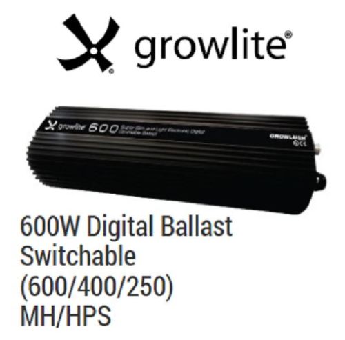 Picture of GROWLITE 600W DIGITAL BALLAST MH/HPS DIMMABLE QUIET RUNNING (NO FAN) GROWLUSH