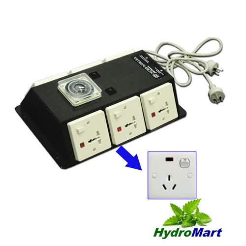 Picture of TIMER BOX 6 WITH 6 OUTPUTS 6X600W INDUSTRIAL HYDROPONICS FOR GROW TENT FAN ROOM