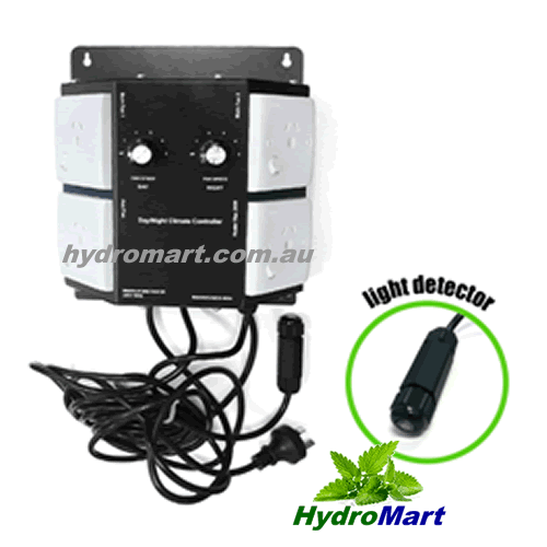 Picture of HYDRO DAY NIGHT FAN CONTROLLER WITH LIGHT DETECTOR 4 SOCKETS 2 FAN CONTROLLERS