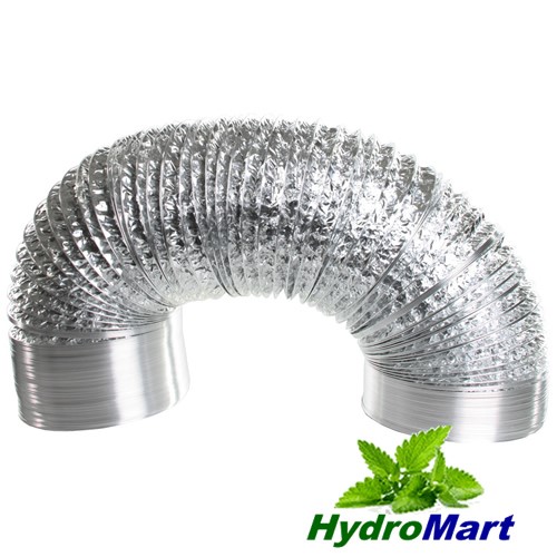 Picture of DUCTING 4" x 6m FLEXIBLE LIGHT PROOF ALUMINIUM SILVER DUCT GROW TENT ROOM