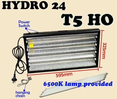 Picture of T5 4X24W 6400K (GROW) FLURO LIGHT + SERIAL PORT PROPOGATION HYDROPONIC LAMP